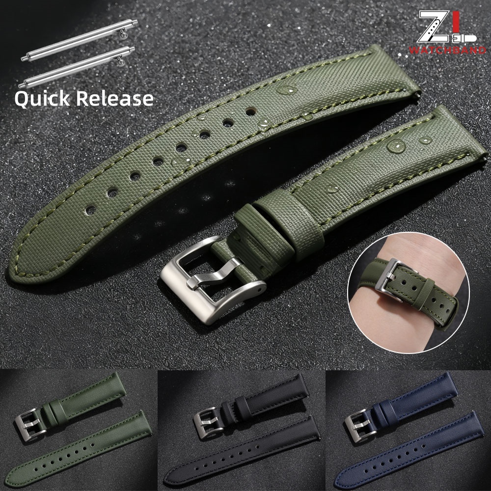 Canvas Strap Watch - Premium Sailcloth Watch Band for Blancpain