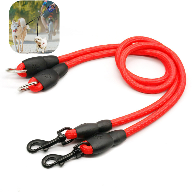 Leather Strap Quick Release - Dây Xích Chó Đôi Dây Xích