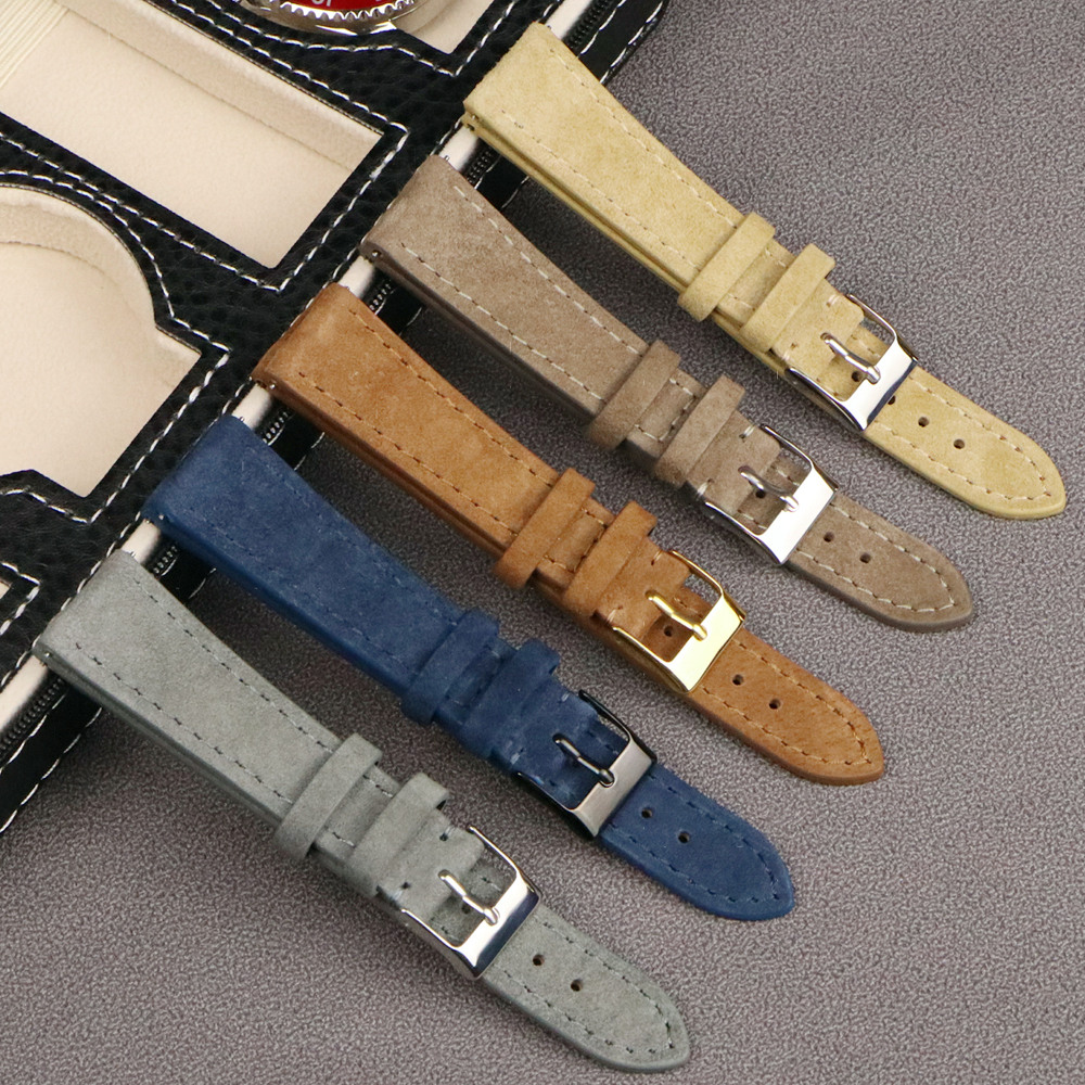 Suede Strap Watch - Bao Da Cao Cấp Da Lộn