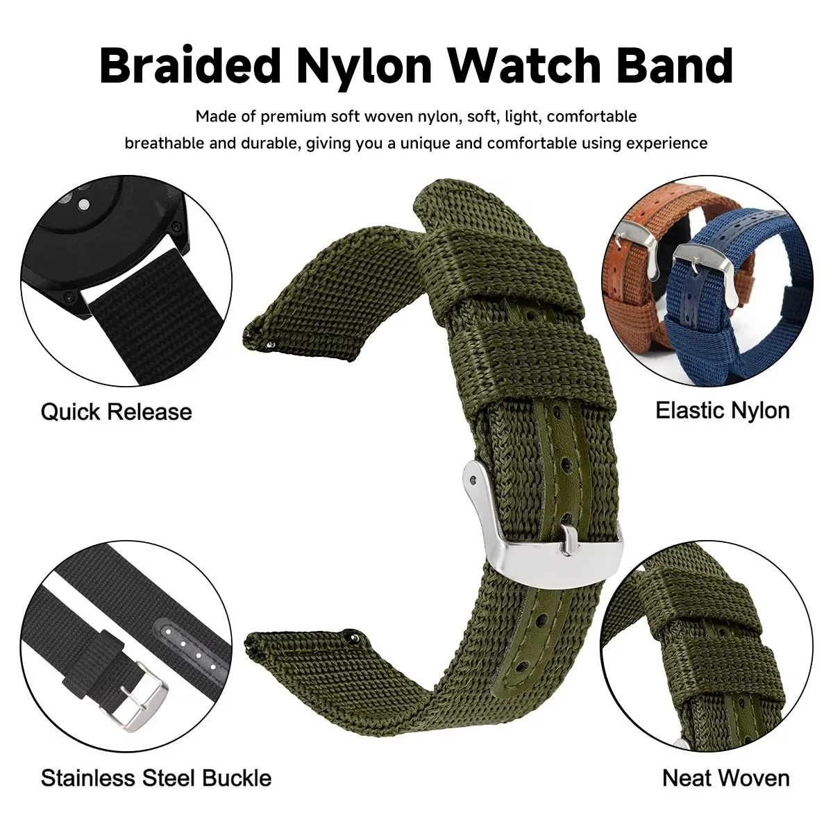 High Quality Nylon Canvas Watc - đánh giá và giá Canvas Strap Watch
