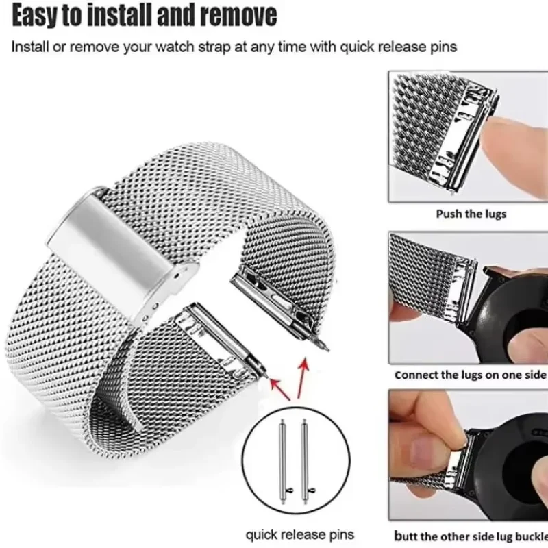 22mm 20mm Mesh Loop For Garmin - đánh giá và giá Milanese Loop Magnetic