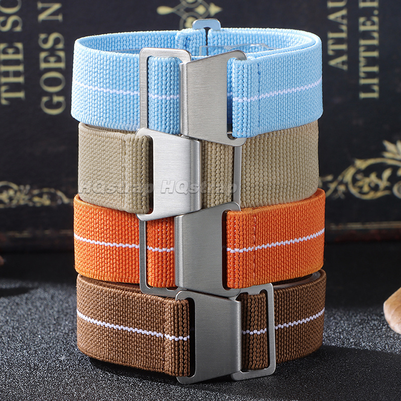 18/20/22mm Elastic Nylon Watch - đánh giá và giá Parachute Strap Elastic