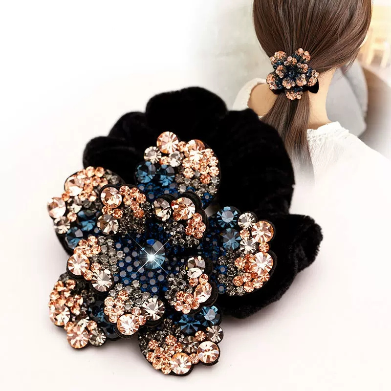Women Rhinestone Scrunchies Ve - đánh giá và giá Silicone Band Women