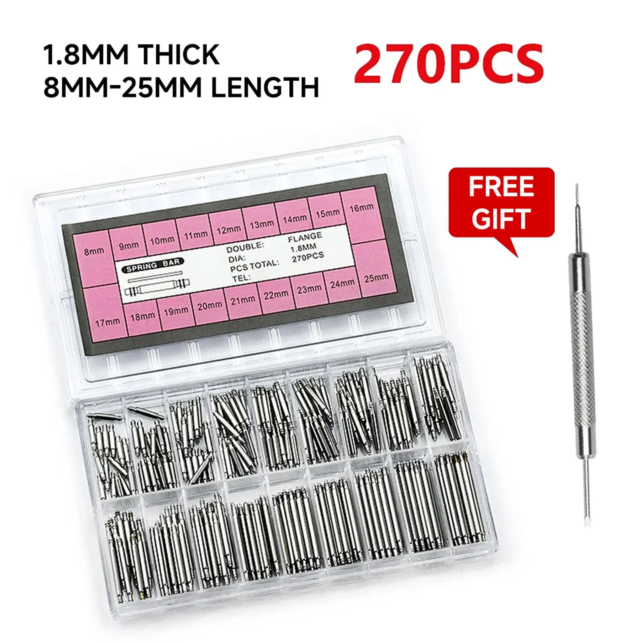 270pcs/set Strainless Steel Sp - đánh giá và giá Spring Bar Tool Set