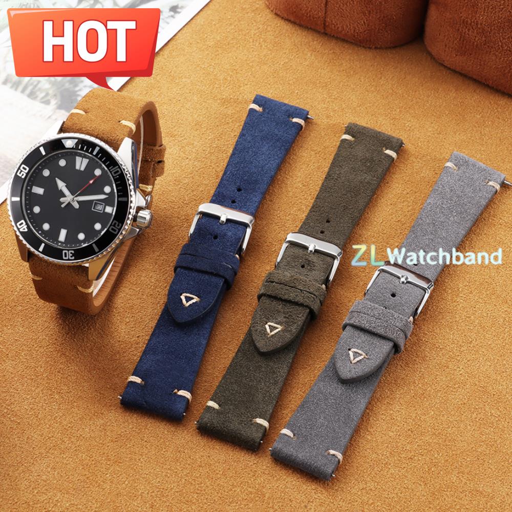 Premium Grade Quick Release Su - đánh giá và giá Suede Strap Watch
