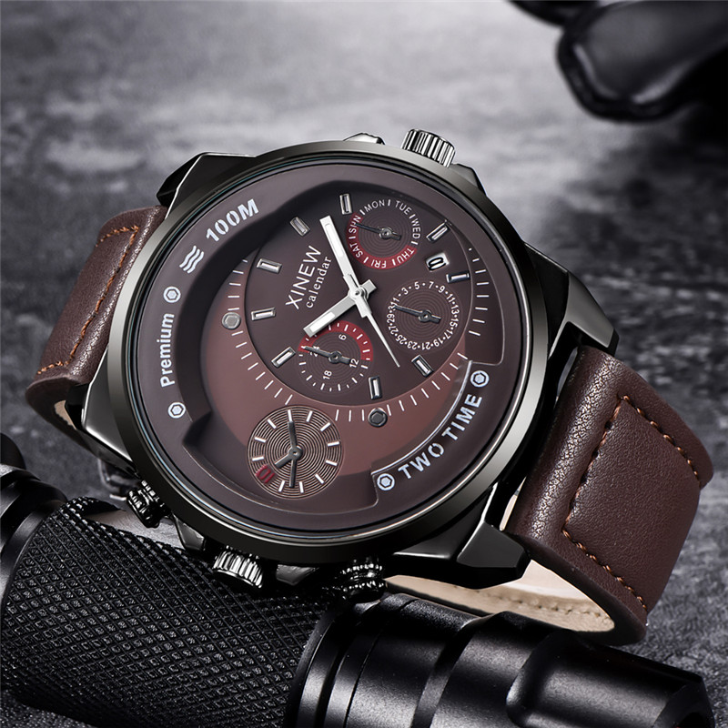 Original XINEW Brand Men Watch - đánh giá và giá Leather Watch Band Men