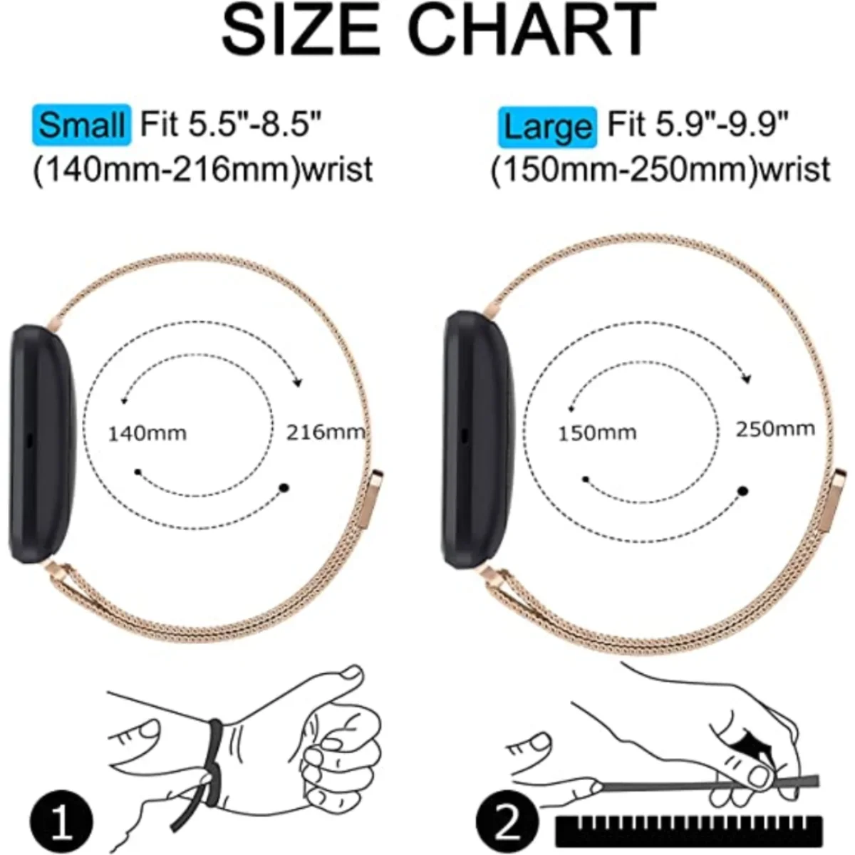 Milanese Strap for Fitbit Vers - đánh giá và giá Milanese Loop Magnetic