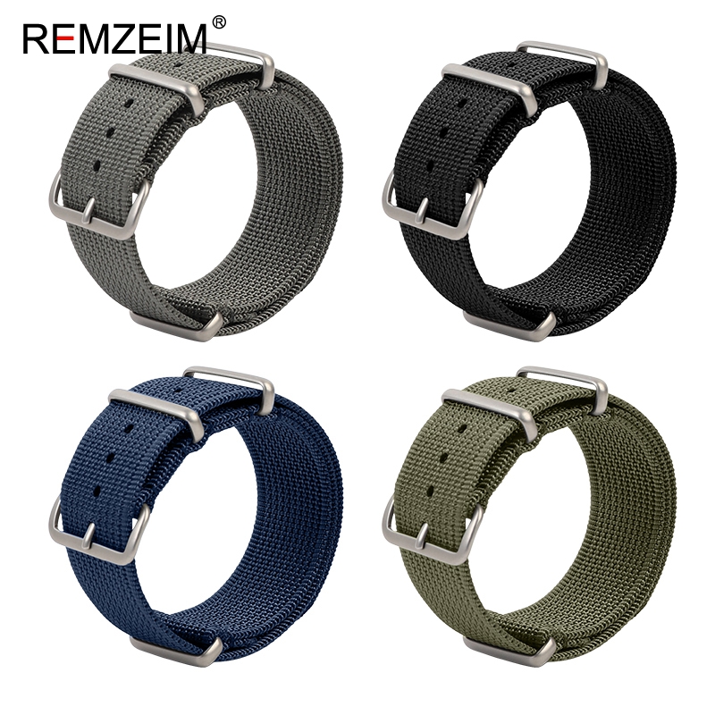 New Ribbed Nylon Watch Strap 1 - đánh giá và giá Suede Strap Watch
