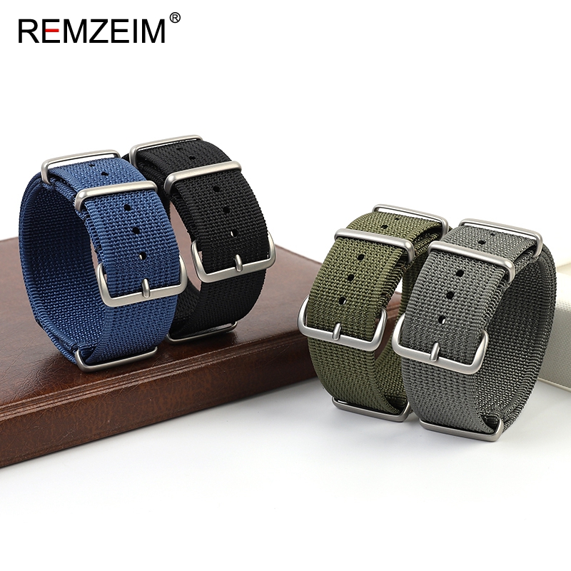 New Ribbed Nylon Watch Strap 1 - đánh giá và giá Suede Strap Watch
