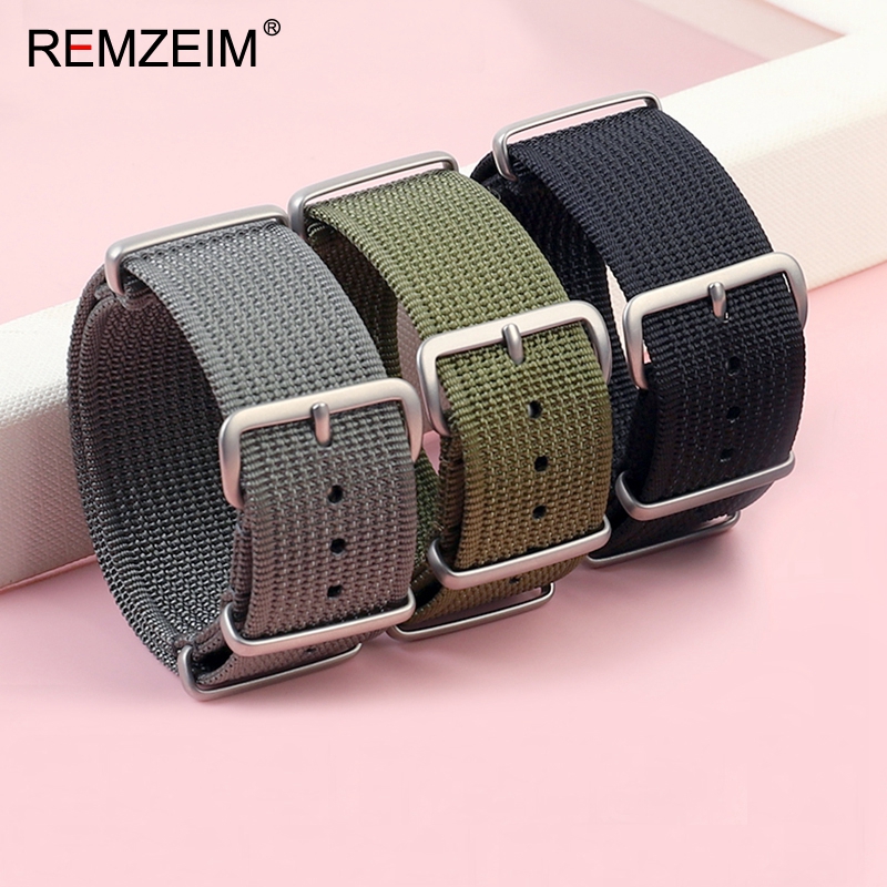 New Ribbed Nylon Watch Strap 1 - đánh giá và giá Suede Strap Watch