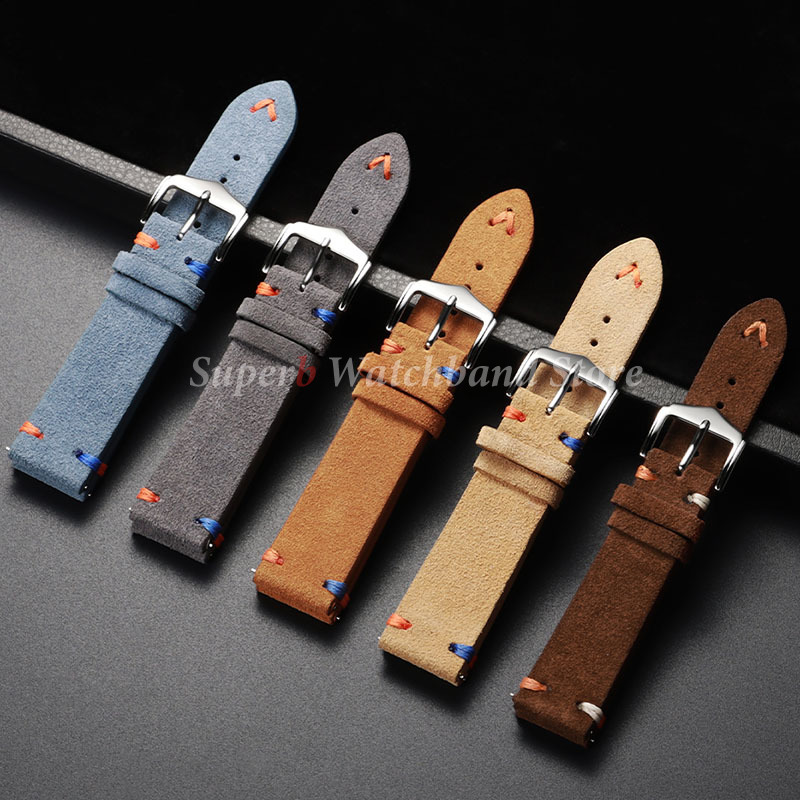 Suede Leather Watch Strap 18mm - đánh giá và giá Suede Strap Watch
