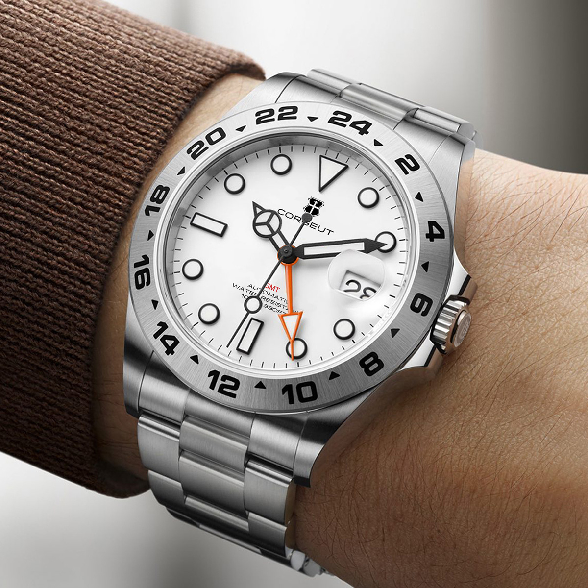 Custom Luxury 39mm NH34 Automa - đánh giá và giá Stainless Bracelet Diver