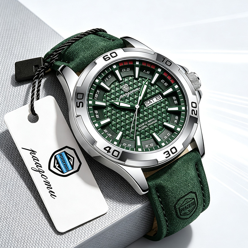 PAAZOMU Luxury Brand Men Watch - đánh giá và giá Leather Watch Band Men