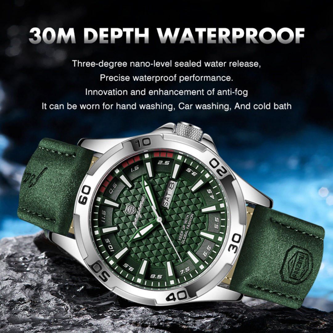 PAAZOMU Luxury Brand Men Watch - đánh giá và giá Leather Watch Band Men