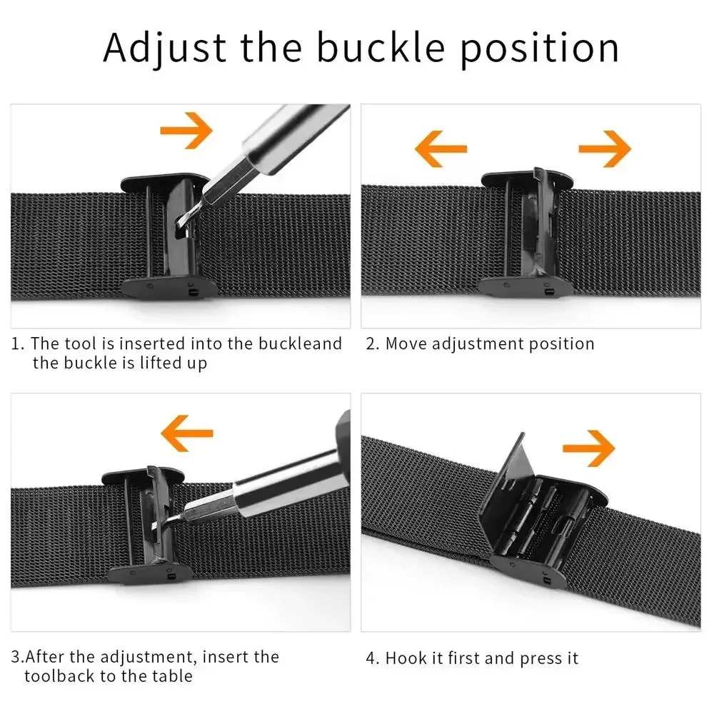 Metal Bands for Honor Watch 4  - đánh giá và giá Mesh Strap Metal