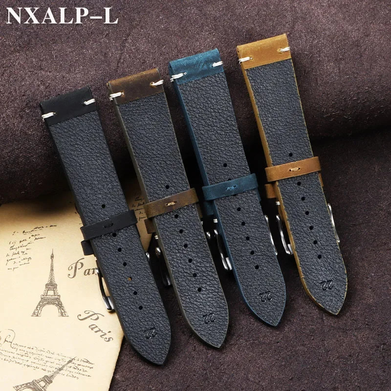 Vintage Oil Wax Leather Watch  - đánh giá và giá Nato Strap Nylon