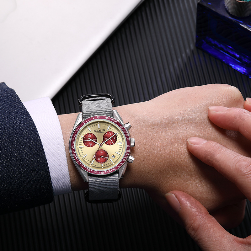 MEGIR 2247 New Luxury Men's Wa - đánh giá và giá Canvas Strap Watch