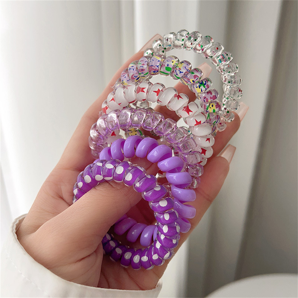 6pcs Sweet Cute Colorful Spira - đánh giá và giá Silicone Band Women