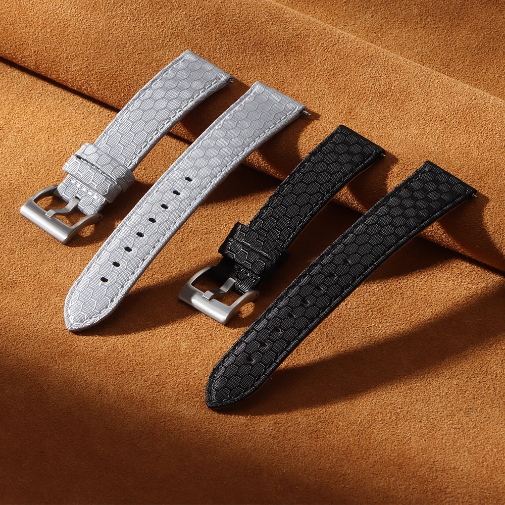 20mm 22mm Smooth Genuine Nylon - đánh giá và giá Perlon Strap Woven