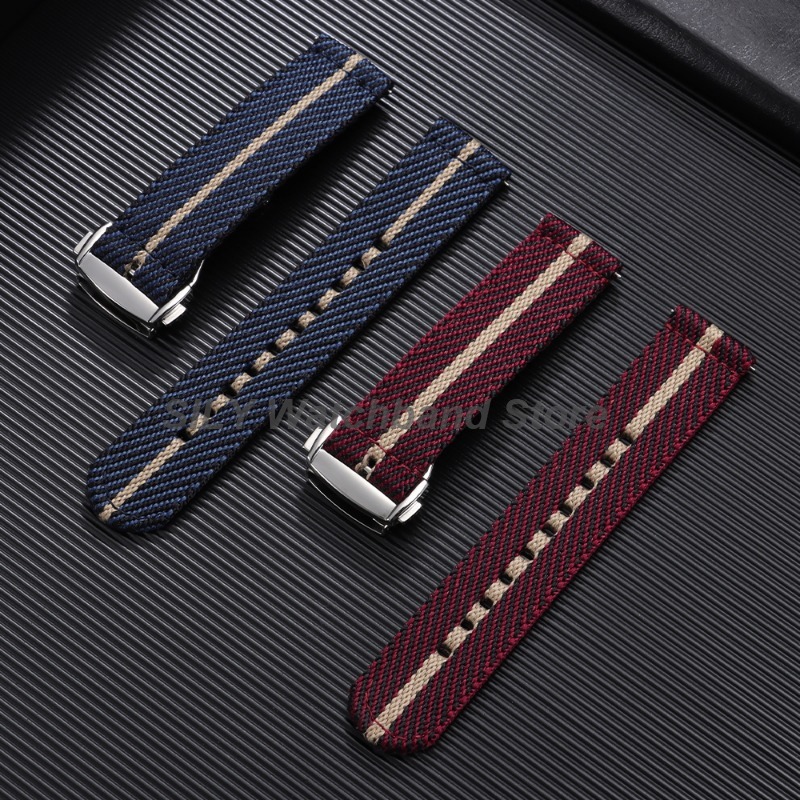 Woven Canvas Fabric Watch Band - đánh giá và giá Canvas Strap Watch