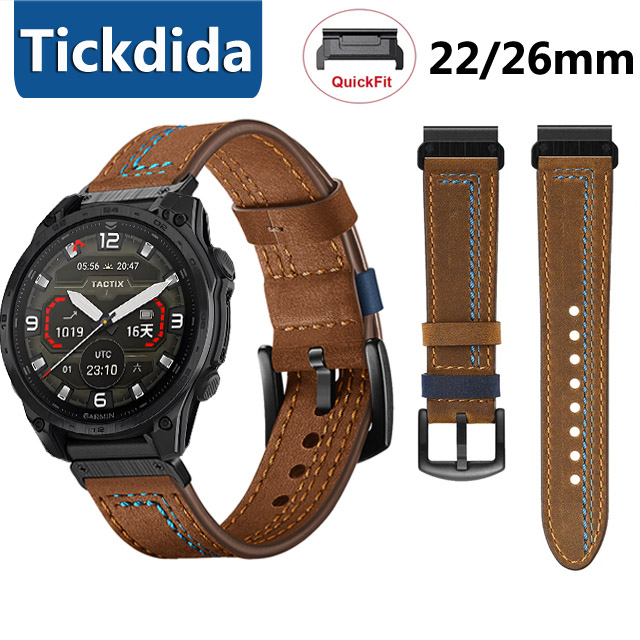 22mm 26mm Genuine Leather Stra - đánh giá và giá Leather Strap Quick Release