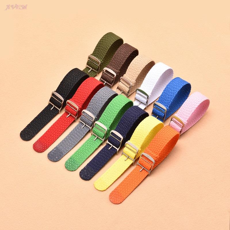 Canvas Sport Watchband Colorfu - đánh giá và giá Perlon Strap Woven