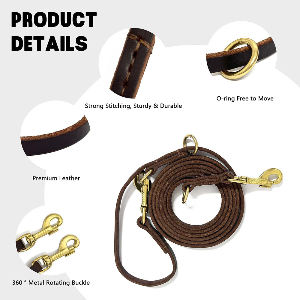 Multi Function Leather Dog Lea - đánh giá và giá Leather Strap Quick Release