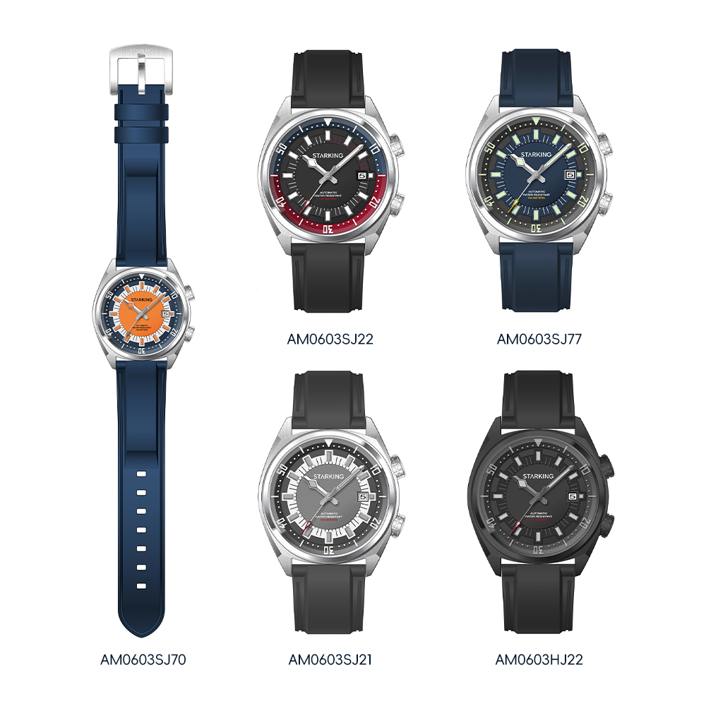 STARKING Men's Automatic 8215  - đánh giá và giá Rubber Strap Diver