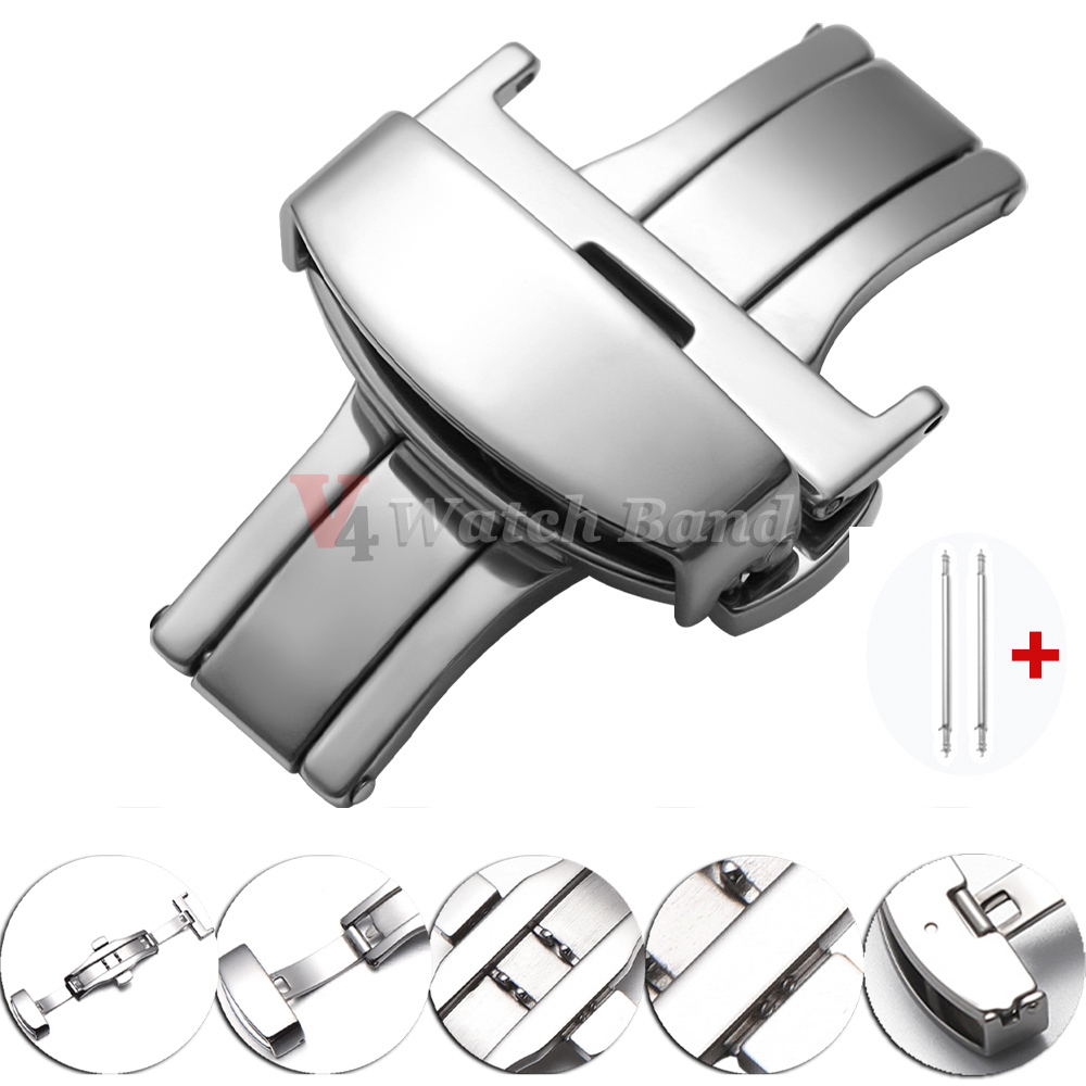 Polished Matte Double Button W - đánh giá và giá Butterfly Clasp Deployant