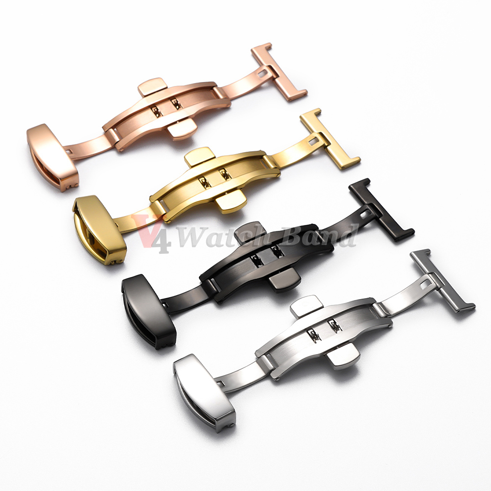 Polished Matte Double Button W - đánh giá và giá Butterfly Clasp Deployant