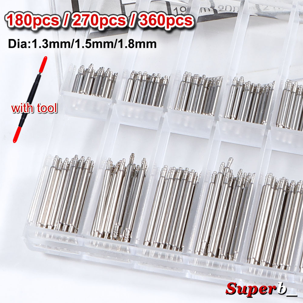 360pcs Dia 1.3mm/1.5mm/1.8mm S - đánh giá và giá Spring Bar Tool Set