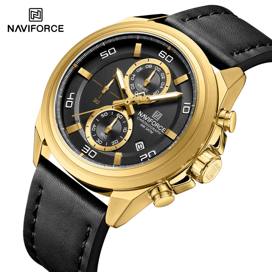 NAVIFORCE  Hands Wristwatches  - đánh giá và giá Leather Watch Band Men