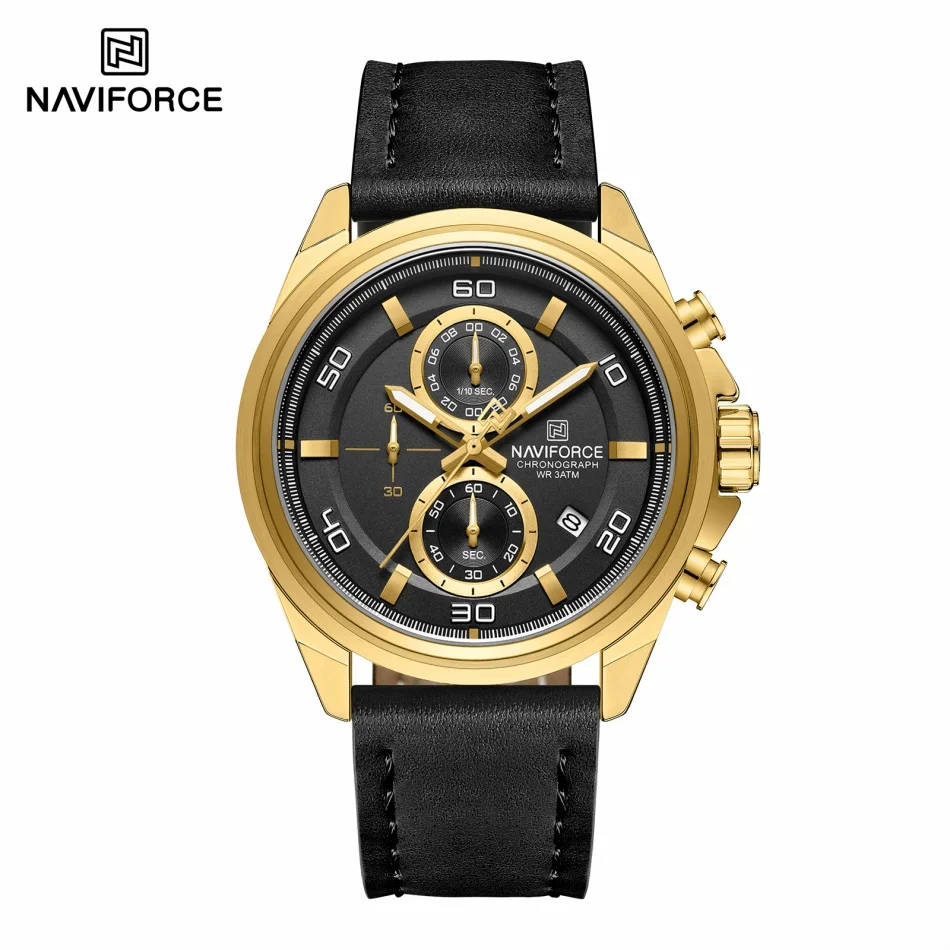 NAVIFORCE  Hands Wristwatches  - đánh giá và giá Leather Watch Band Men