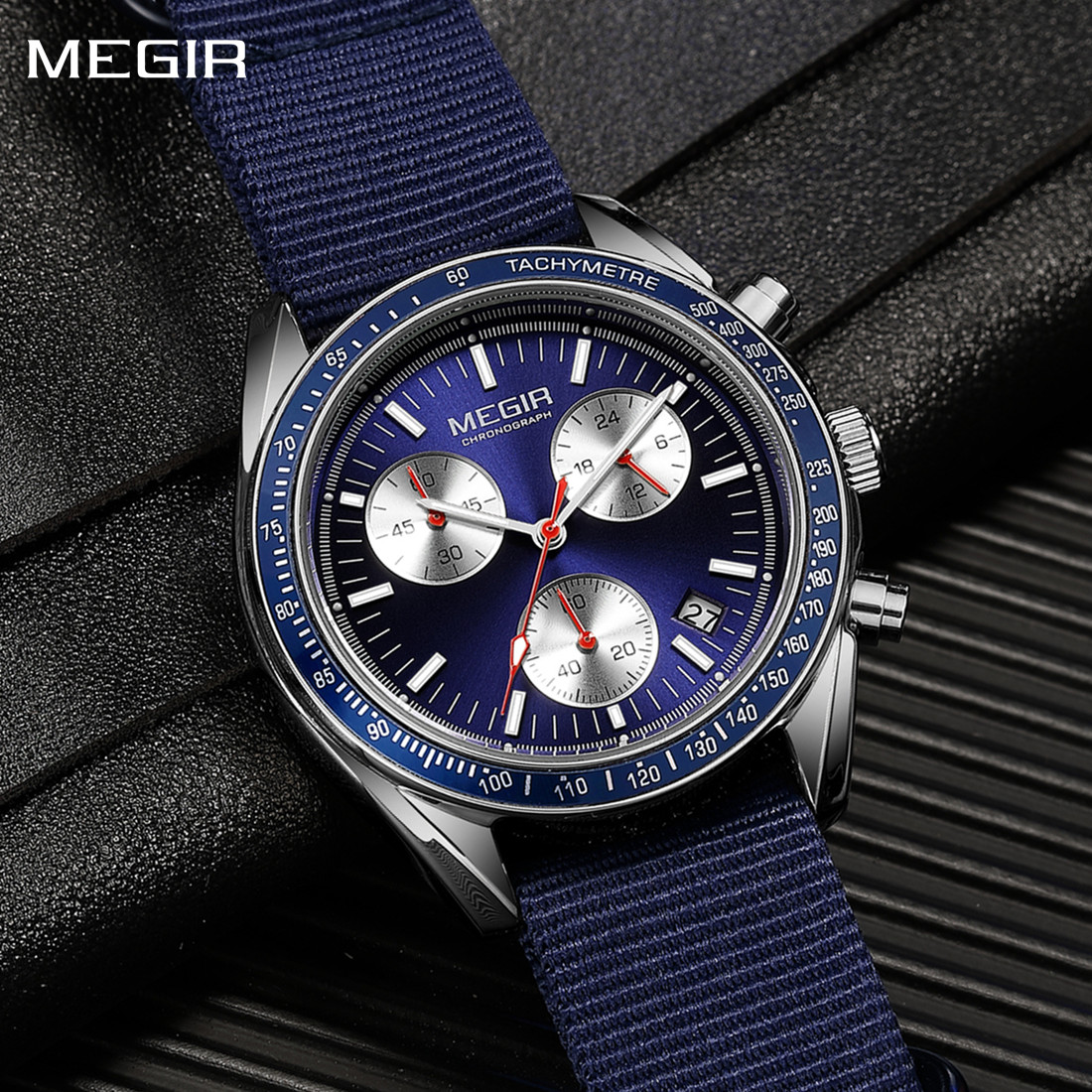 MEGIR Chronograph Canvas Strap - đánh giá và giá Canvas Strap Watch