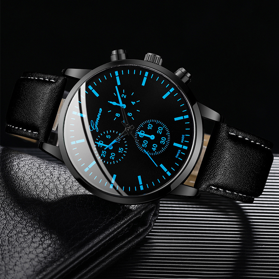 3PCS Fashion Men Business Watc - đánh giá và giá Leather Watch Band Men