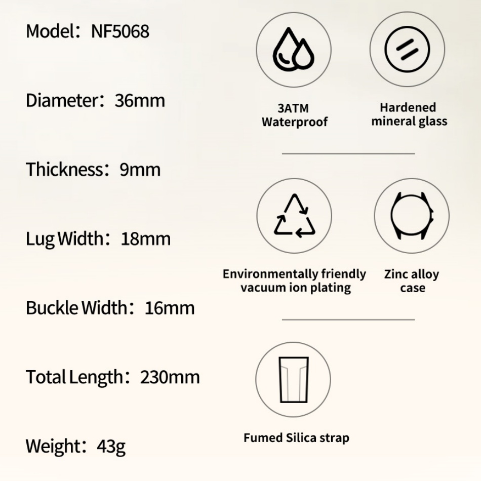 New Style NAVIFORCE Women's Wa - đánh giá và giá Silicone Band Women