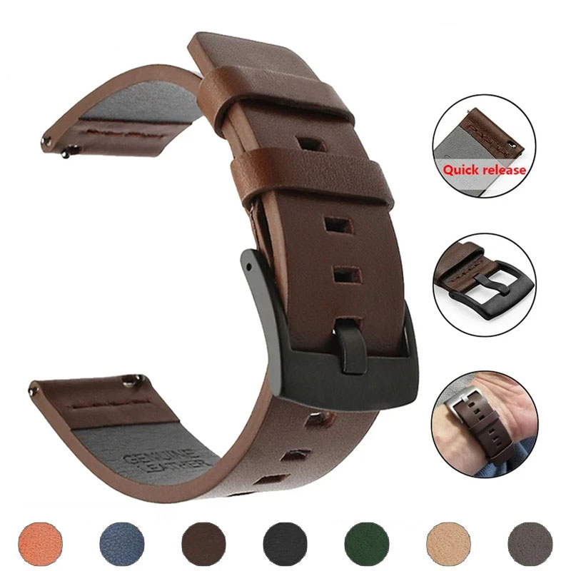 20mm 22mm Watch Band Quick Rel - đánh giá và giá Leather Strap Quick Release