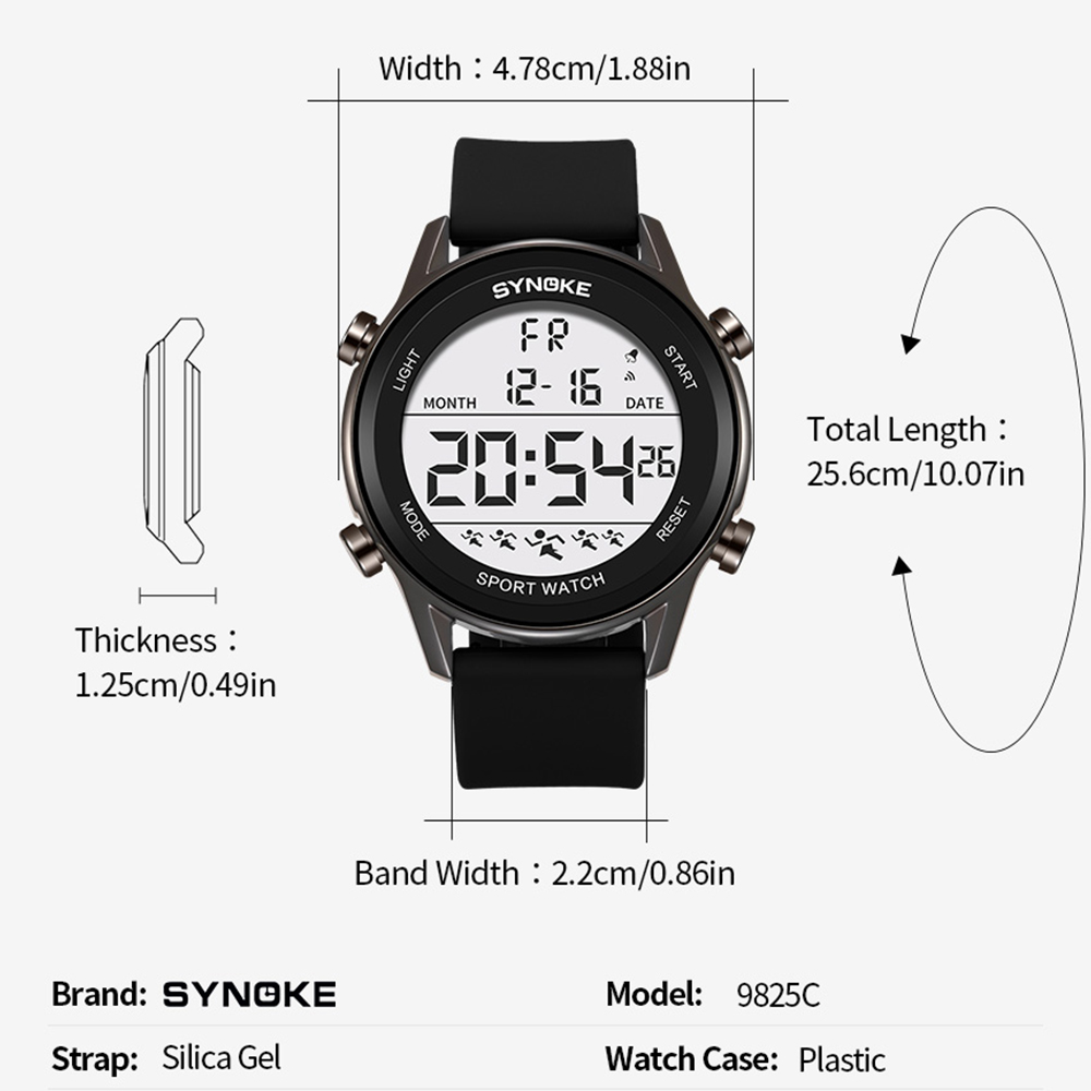 Digital Watches For Men Waterp - đánh giá và giá Rubber Strap Diver