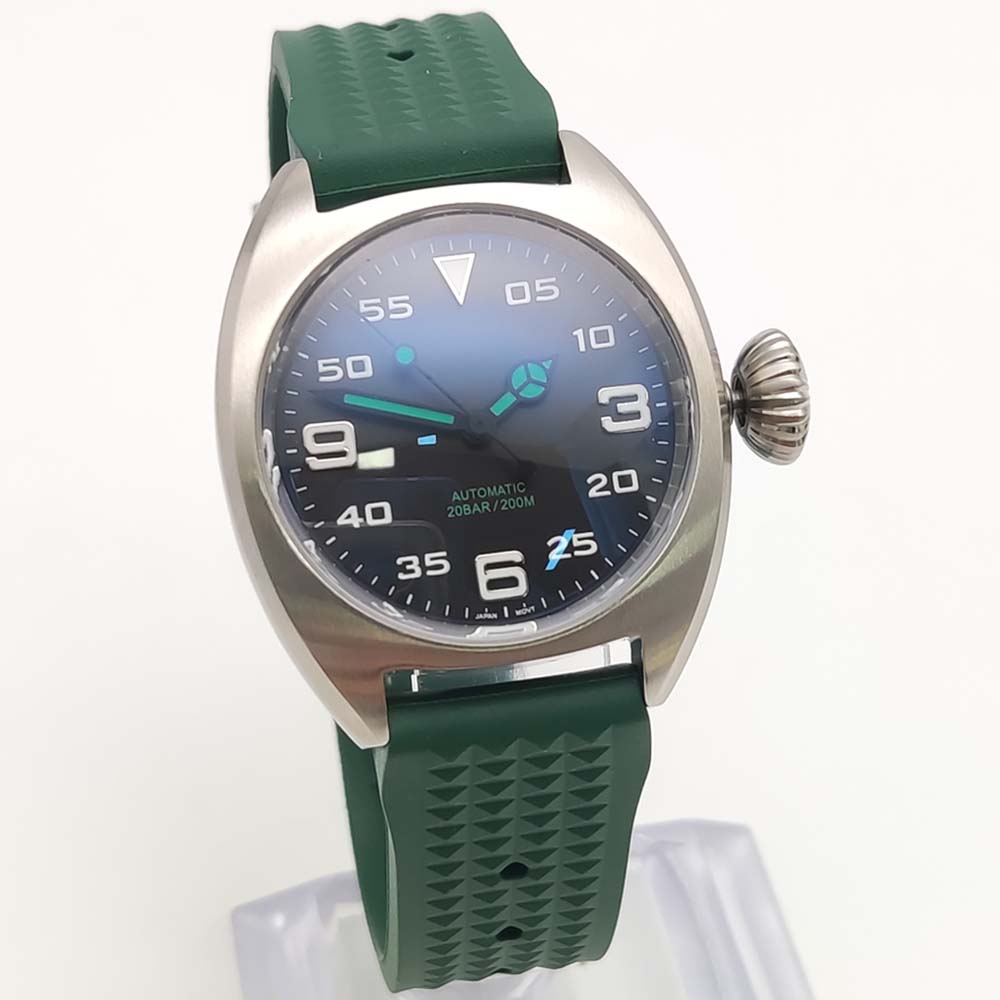 Fashion 36MM Self-Winding Move - đánh giá và giá Rubber Strap Diver