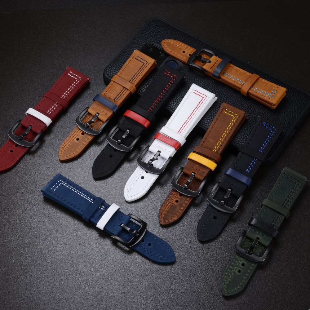 18mm 20mm 22mm 24mm  Compatibl - đánh giá và giá Leather Strap Quick Release