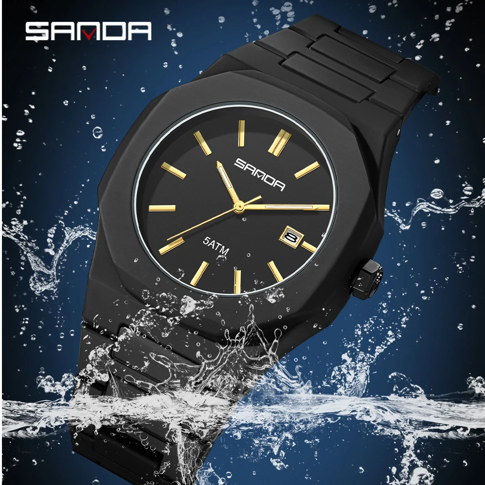 2025 SANDA Fashion Men's and W - đánh giá và giá Rubber Strap Diver