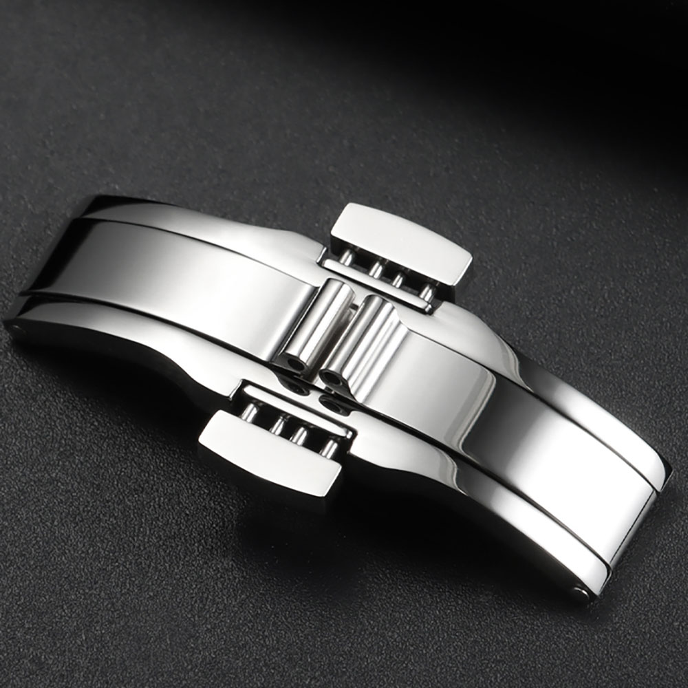 Silver Stainless Steel Butterf - đánh giá và giá Butterfly Clasp Deployant