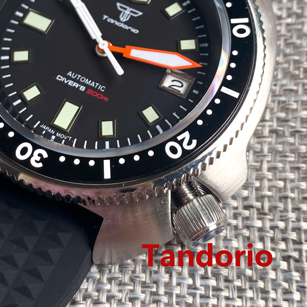 Tandorio 44mm Japan NH35/PT500 - đánh giá và giá Rubber Strap Diver