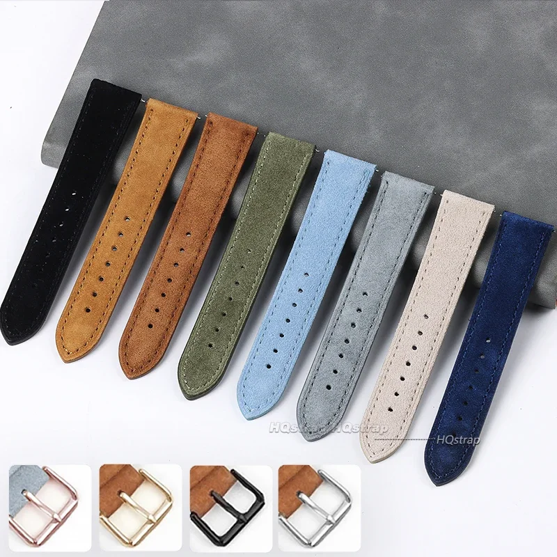 Suede Genuine Leather Watchban - đánh giá và giá Suede Strap Watch