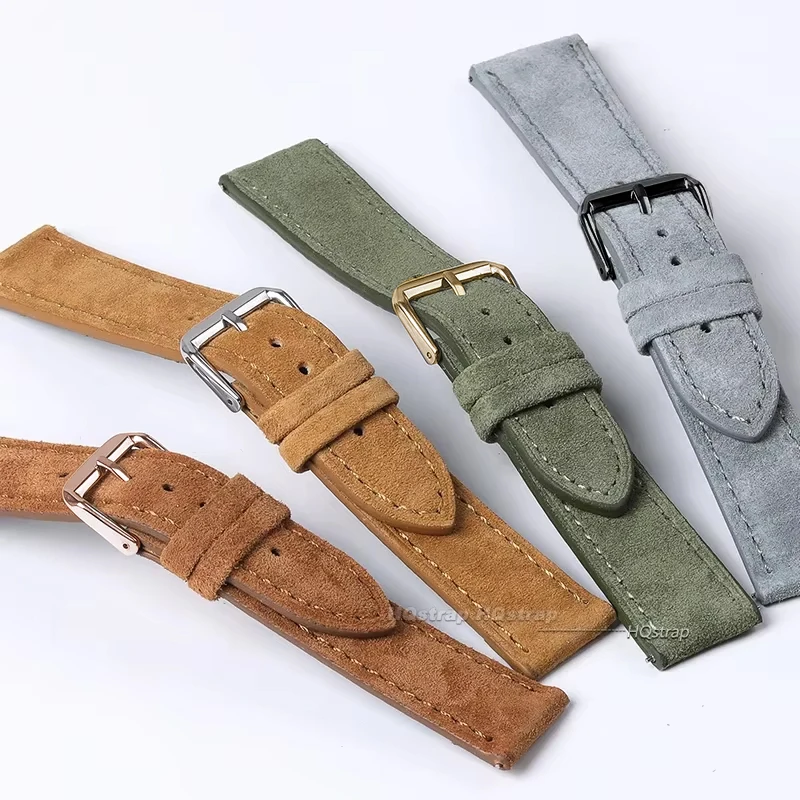 Suede Genuine Leather Watchban - đánh giá và giá Suede Strap Watch